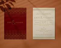 Enyi & Pichaya wedding invitation