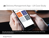 Delivery Management App - UX Case Study | Logistics