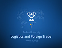 Trakya University Logistics & Foreign Trade Logo Design
