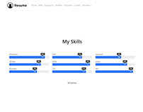 Resume WordPress Theme - Skills Page