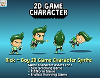 Rick - Boy 2D Game Character Sprite