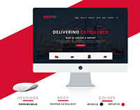 Transportation and Logistics Website Mock-up