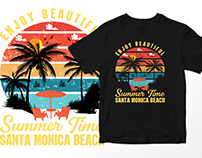 Enjoy beautiful summer time santa monica beach
