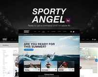 Sporty Angel | e-commerce kit for Adobe Xd