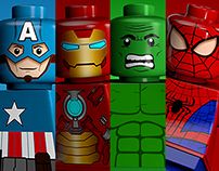 C4D Lego Superheros