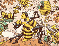 Dancing Bees - Honey Labels