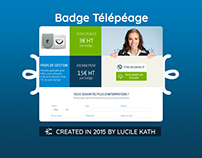 Création d'un site internet pour un badge Télépéage