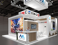 The design project of the exhibition stand of the compa