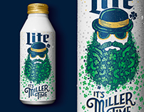 Miller Lite - St. Patty's Day Limited Edition Can Art