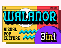 Walanor – Vintage Retro Pop Fonts