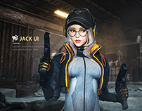 【JACK游戏UI】GAMEUIUX二次元2D3DQ版WEB界面图标交互设计UX创意JK时尚插画素材GUI