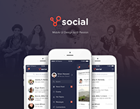 Social App - mobile design
