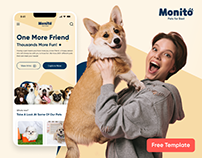 [FREE TEMPLATE] eCommerce Website - Monito Pets Store