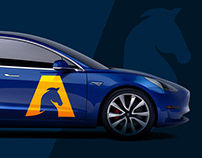 Altera: car showroom logo & identity