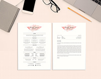 Water Color Resume Template - CV/Cover Letter Template