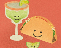 Taco & Margarita illustration
