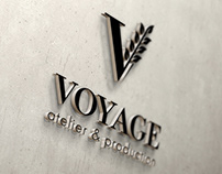 VOYAGE atelier & production. Logo and identity.