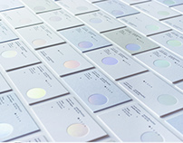 Letterpress & holographic  hot-stamping business cards