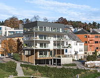 CGI : Apartment building in Norway