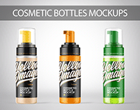 150 ml Cosmetic Bottle with Pump Mockup