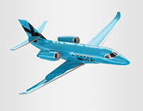 Business / Private Jet Mockup - 3D
