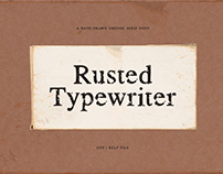 Rusted Typewriter Grunge Serif Font