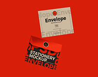 Free Envelope Stationery Mockup