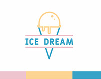 ICE DREAM Ice Cream : Logo Design