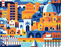 Cagliari WakeUpDay Travel Festival Poster