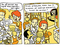 Comic strip on teamwork
(B.A.R.)