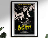 Ghost train poster.