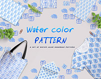 Watercolor handmade pattern free eps file