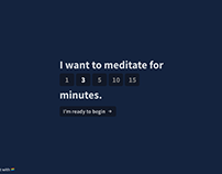 Inhale Meditation Timer - Design & Research Sprint
