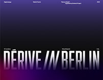 Dérive in Berlin - Website redesign