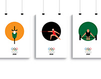 Olympic games Tokyo 2020 - Collection poster design