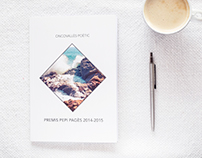 Oncovallès poetry book design 2014-2015
