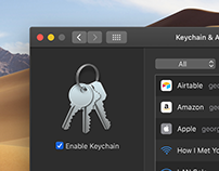 Apple Keychain Concept for macOS