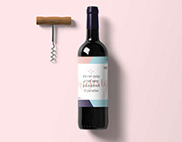 Wine Label Design / Jai & April / Wedding Present