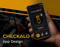 CheckALO Car Engine Scanning App Design