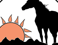 Rising Sun Ranch Logo Design - 2007