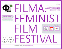 Filma. Feminist Film Festival / website design