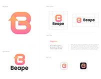 Beape-Modern B Letter Logo-B Logo-Branding guidelines