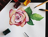 Logo/Watercolor logo for Designer handmade flowers