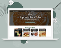 Food Blog Design | Japacake