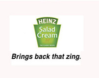 Heinz salad cream -------------- Brings back that zing