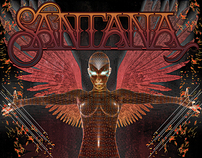 Carlos Santana - S.O.C.C. 2011 Fall Tour Poster
