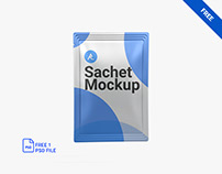 Free Pouch Sachet Mockup