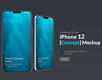 iPhone 12 Free PSD Concept Mock-Up
