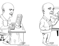 Newsletter Double Caricature