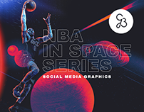 NBA in space - social media graphics
